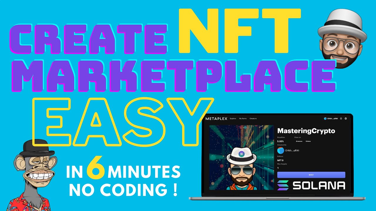 Creating Solana NFT Marketplace (trading platform) in 6 minutes! (no coding)