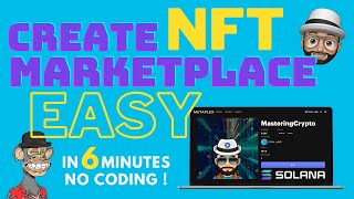 Creating Solana NFT Marketplace (trading platform) in 6 minutes! (no coding)
