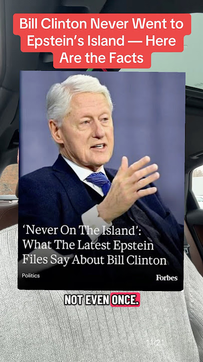 Bill Clinton Never Went to Epstein’s Island Here Are the Facts #EpsteinFacts #FlightLogs #FactCheck