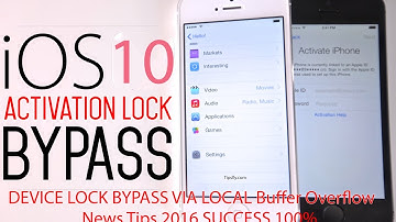 Apple iOS v10.1.1 iCloud & Device Lock Bypass via local Buffer Overflow