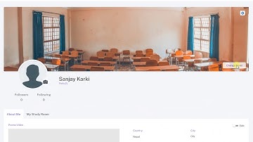 Student Homepage and Profile Page