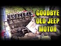 Time to Tear-down the Old Jeep Engine - First look at the broken piston skirt