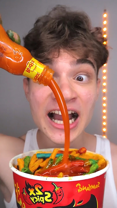 Extreme Giant Spicy Ramen Mix!? 🥵