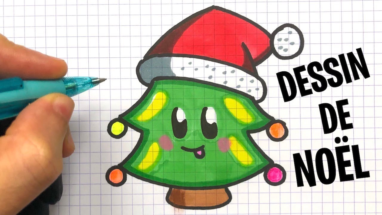 ⁣DESSIN FACILE SAPIN (POUR ENFANT)