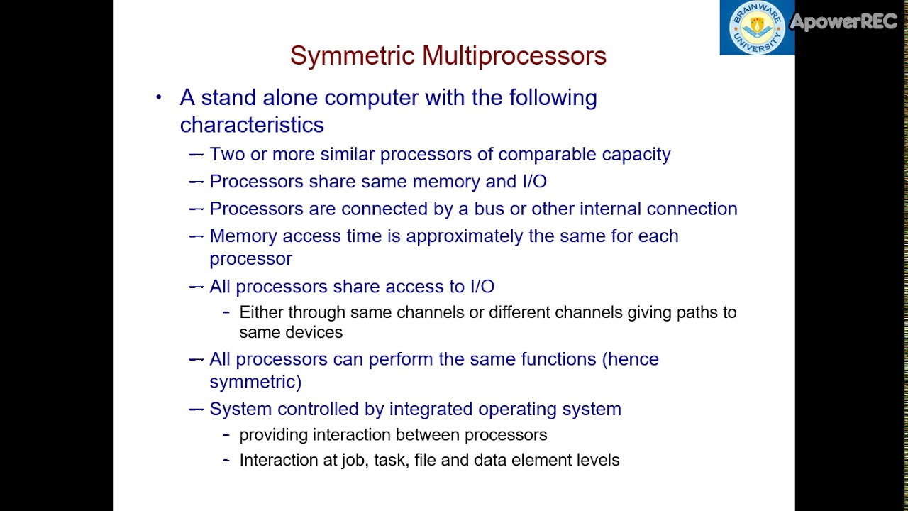 Symmetric Multiprocessor YouTube