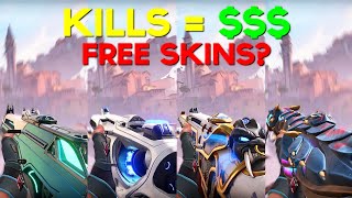 How to get REWARDED for EVERY KILL in Valorant (FREE SKINS?)