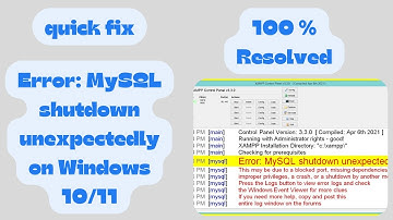 Fix "MySQL Shutdown Unexpectedly" Error in XAMPP (2025 Easy Solution!)