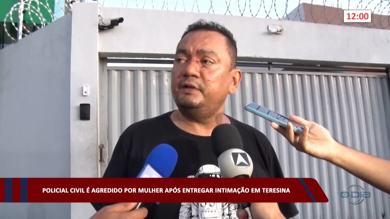 Policial Civil é agredido por mulher após entregar intimação em Teresina 30 05 2023