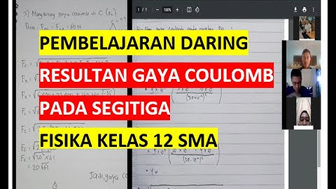 Pembahasan Resultan Gaya Coulomb pada Muatan Segitiga | Pembelajaran Daring