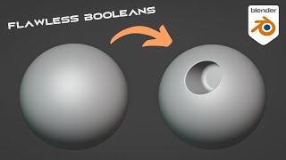 Booleans on Curved Surfaces in Blender | Perfect Shading