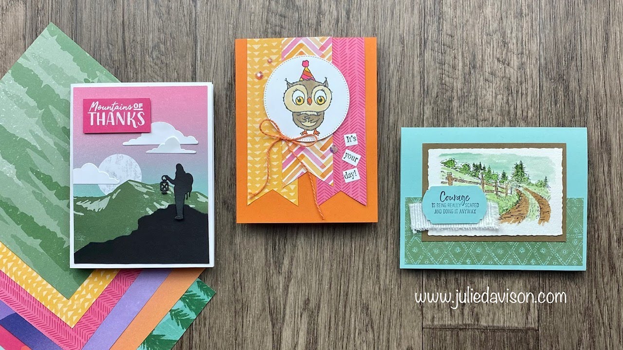 enjoy the journey stampin up card ideas