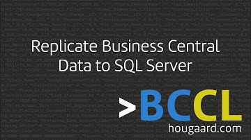 Replicate Business Central Data to SQL Server