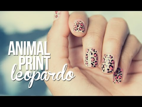 Uñas leopardo, súper fáciles!