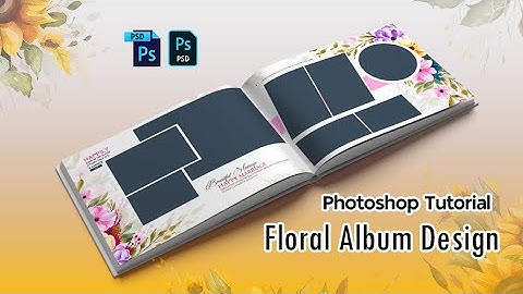 How To Create Floral Album Design 12x36 New Design Photoshop Tutorial #photoshop