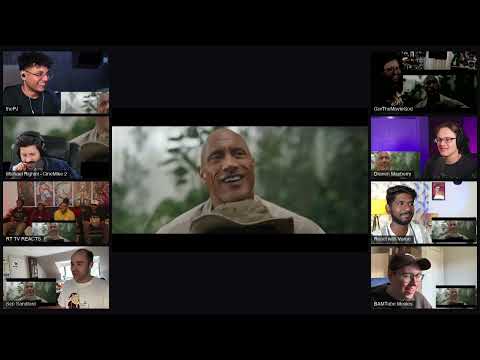 JUMANJI: OPEN WORLD - New Trailer (4K) REACTION | 8 Reactors React Together