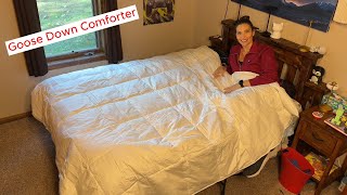Sittova King Goose Down Comforter All Season Luxury
