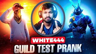 WHITE 444 GUILD TEST PRANK 😮 ON LIVE 😱🔥 WHITE 444 UNFAIR 🤬 NG AYAAN PRANK ON UNCLE YOUTUBER 😂