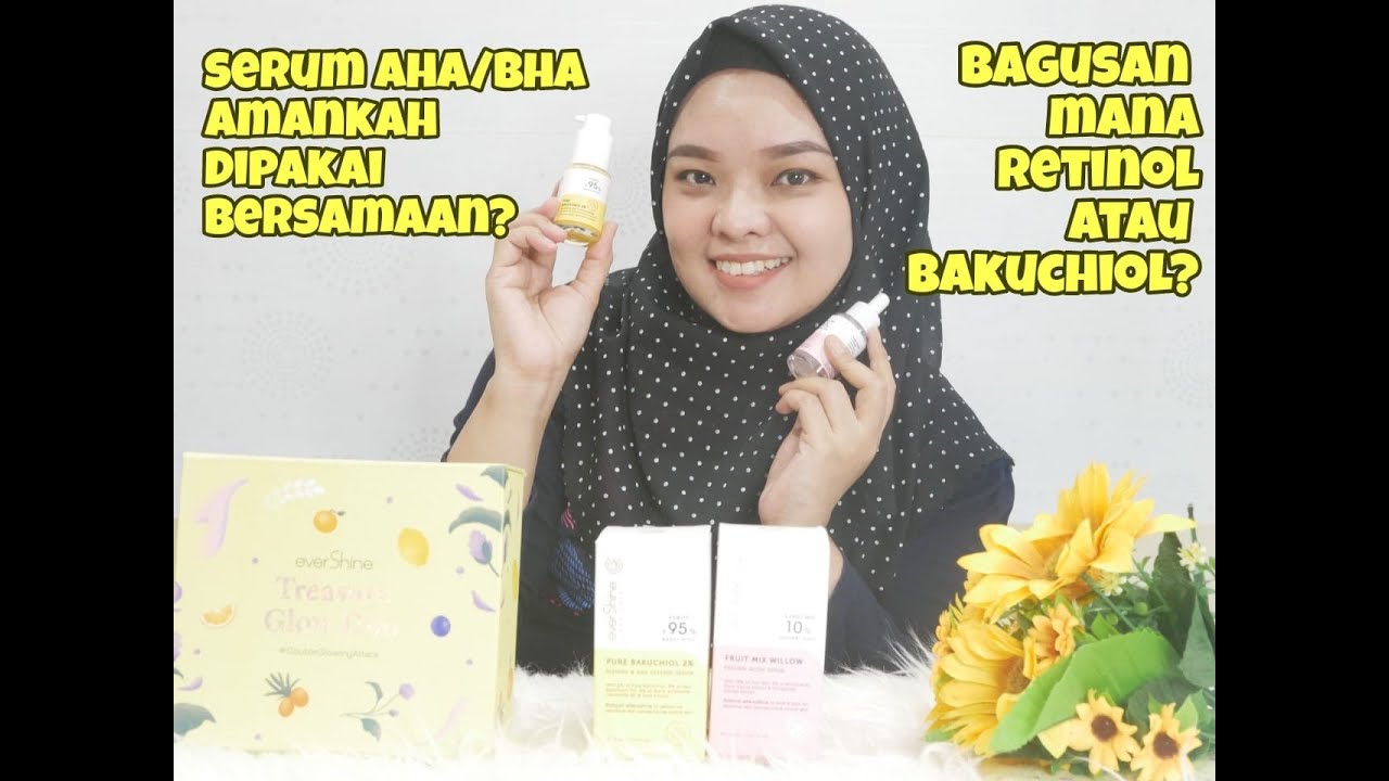 everShine Treasure Glow Duo, 2 Skincare AHA/BHA dan Bakuciol dari everShine