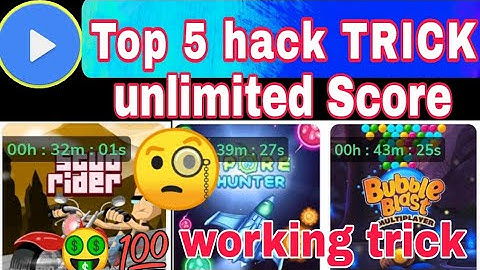 MX PLAYER TOP 5 GAME HACK TRICK !!  NEW HACK UNLIMITED SCORE TRICK !!