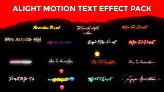 Top 15 alight motion text animation presets | 15 text xml | alight motion preset Xml download free