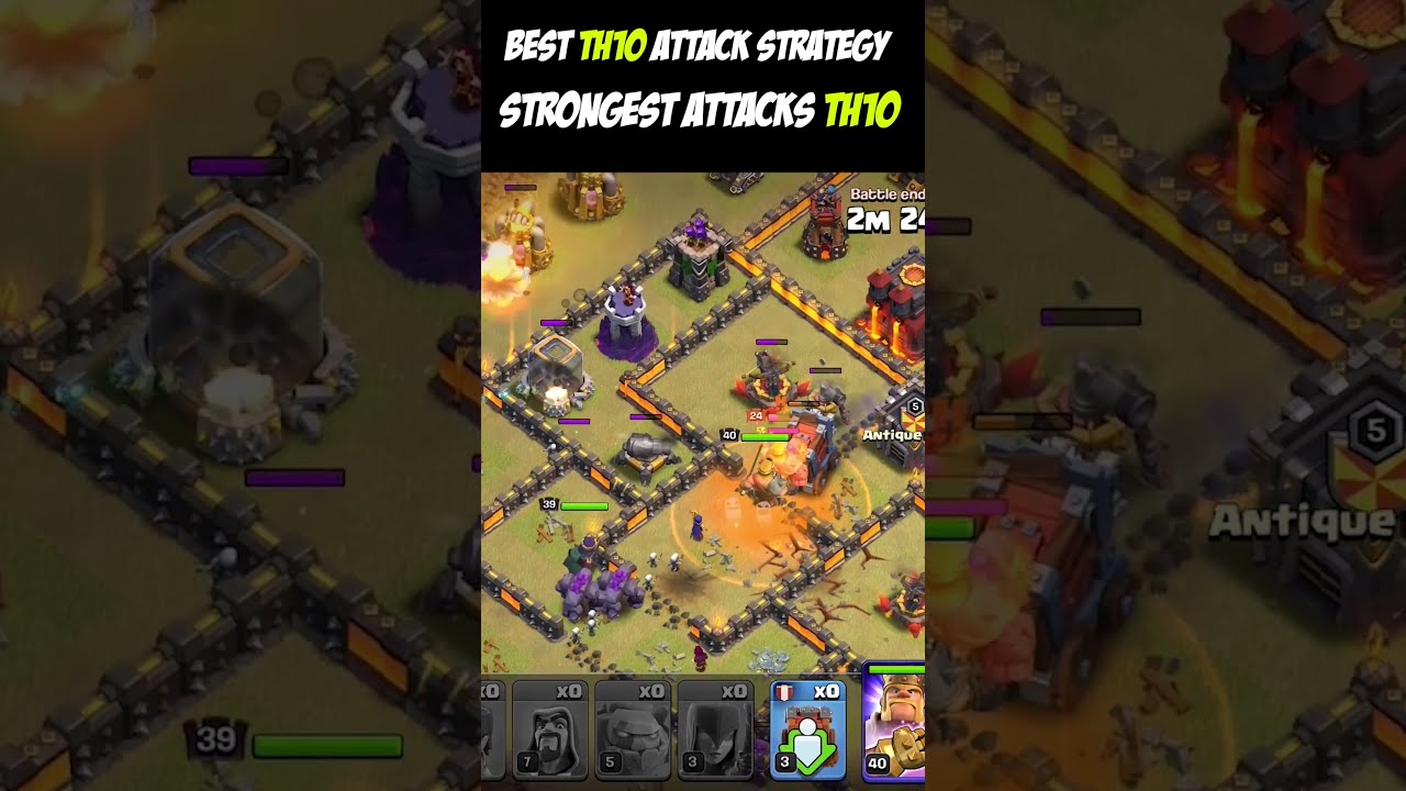 Best Th10 War Attack Strategy