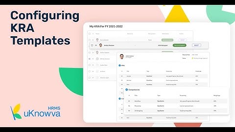 Configuring KRA Templates #uknowvahrms #hrsolutions