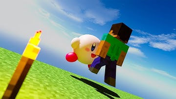 Bouncy Sofybody Kirby Goes Down !! Softbody Simulation | Jelly Kirby Falls Down Over & Over