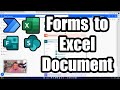 How to store microsoft form responses to an excel document with an approval  power automate