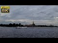 Summer traffic on the Bolshaya Neva river, St. Petersburg, 08/14/2021, 8K video quality, pt5