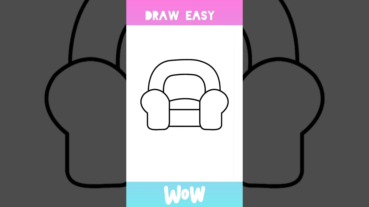 Very Easy Cute Furniture Drawing 