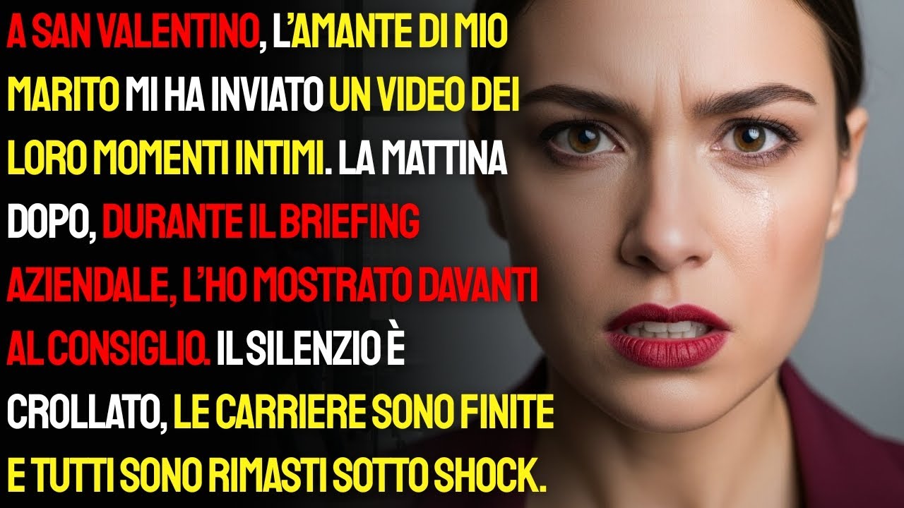A San Valentino un video “privato”… l’ho esposto al Consiglio, tutti sotto shock.