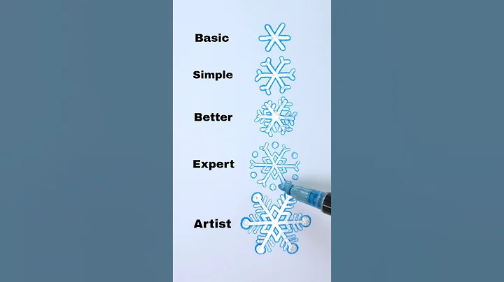 Draw Snowflakes #art #drawing #shorts #easy #snowflakes