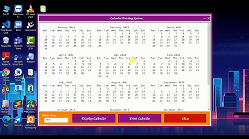 Calendar Printing System in C#. Net  (With Source Code) || MJ Technical Solution