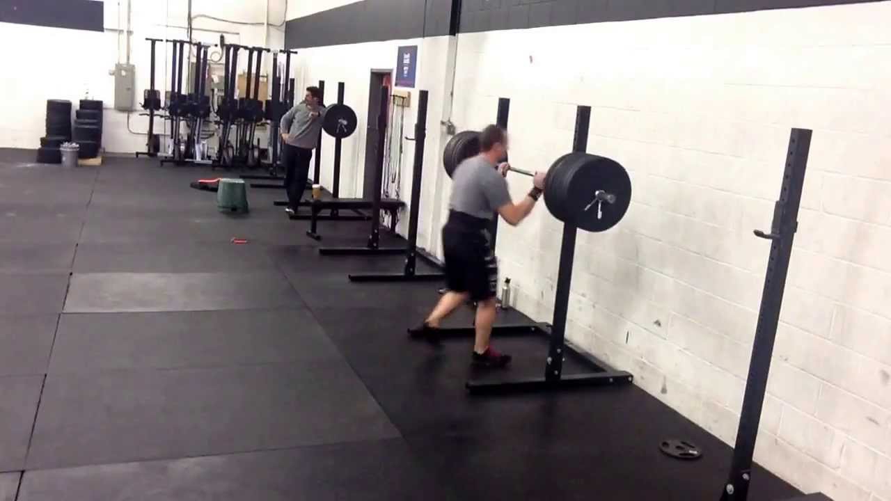 245# front squat, 20# PR.