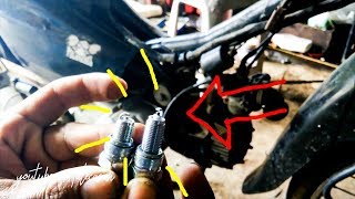 CARA MELEPAS BUSI MOTOR SUPRA X 125 STANDART PABRIK