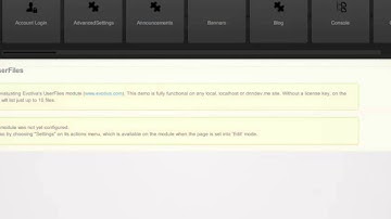 DNNUserFiles: Installing the  module