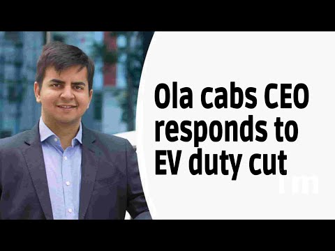 Ola cabs CEO responds to EV duty cut