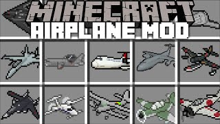 Minecraft AIRPLANE MOD / TRAVEL TO AIRPORT TO TAKE PLANES AND HELICOPTERS !! Minecraft Mods