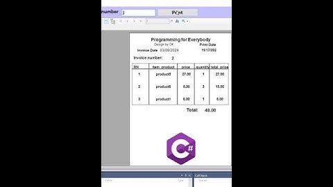 Simple and Effective Creating Invoices with Crystal Reports in C#