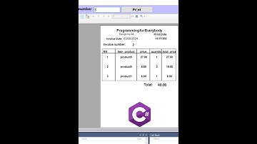 Simple and Effective Creating Invoices with Crystal Reports in C#
