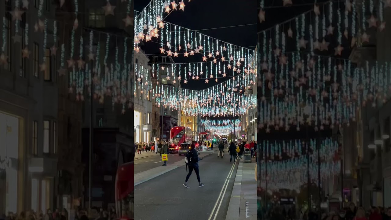 Christmas Lights in London 13 December 2021 shorts YouTube