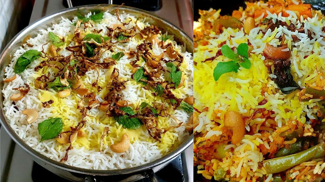 Вег-бирьяни || Рецепт овощного бириани || Бирьяни || Прасад ИСККОН | Кухня Кришны #vegbiryani
