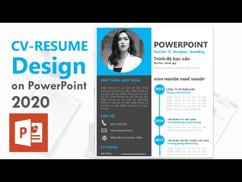 Cách Tự Tạo CV Xin Việc Trong PowerPoint Siêu Đẹp Mới Nhất 2020 | Office 365