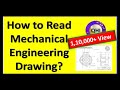 How to Read Mechanical Engineering Drawing? (Explained in Hindi)