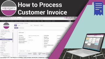 Odoo Demo - How to Process Customer Invoice | Apagen Solutions Pvt. Ltd. (Odoo Service Provider)