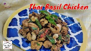 Thai Basil Chicken ! Simple Chicken Starter ! Recipe in Hindi ! थाई बेसिल चिकन ! Easy chicken snacks