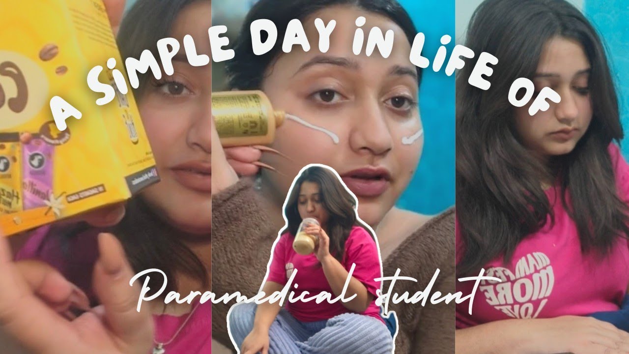 Living the Paramedical Student Life 🩺 Study + College Routine | Simple Day Vlog #10