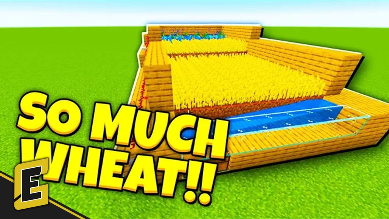 How to Make an Automatic Wheat Farm (SUPER QUICK MINECRAFT TUTORIAL ...