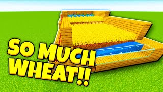 How to Make an Automatic Wheat Farm (SUPER QUICK MINECRAFT TUTORIAL)