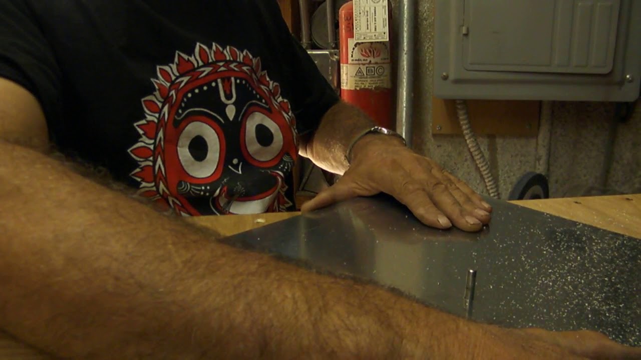 cutting aluminum circles with band saw jig YouTube